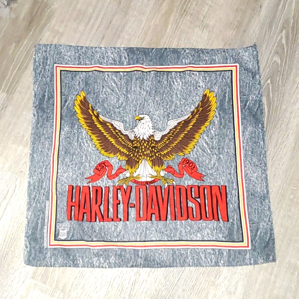 Vintage Harley Davidson scarf cotton blend moto